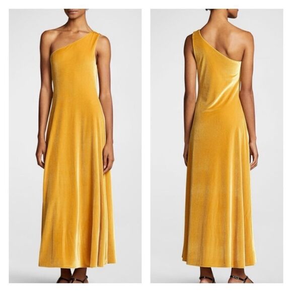 NWT Polo by Ralph Lauren Stretch Velvet One Shoulder Dress M - Picture 10 of 10